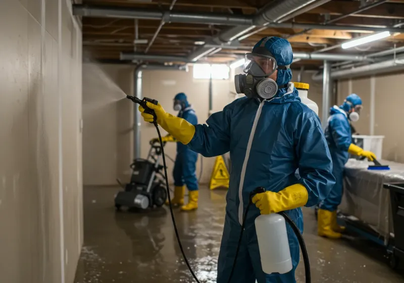 Basement Sanitization and Antimicrobial Treatment process in Hyde Park, UT